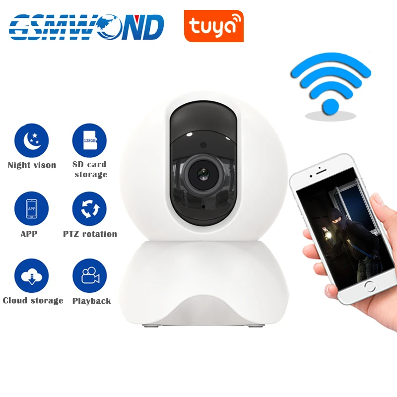 

Wi-Fi-камера с датчиком движения и PTZ-управлением, 1080P