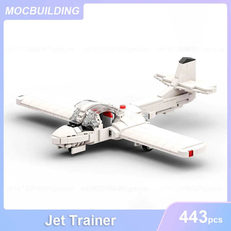 

Jet Trainer Model MOC Building Blocks DIY Assemble Bricks Educational Transportation Series Children Toys Kids Xmas Gifts 443PCS