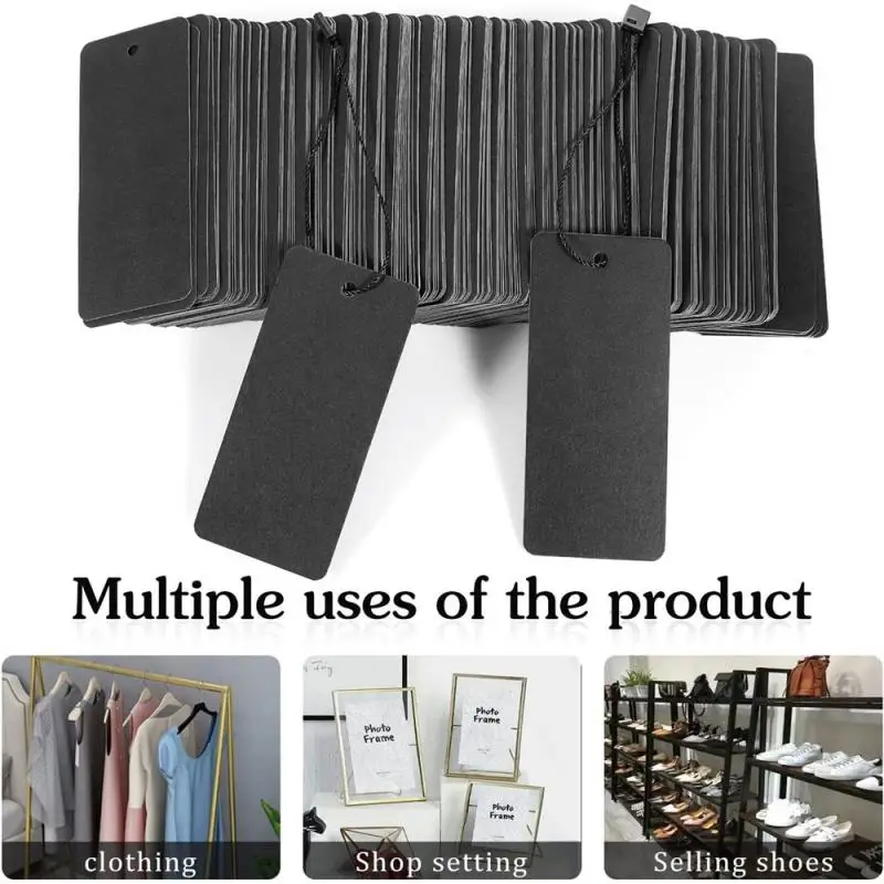 

Чистые полки для карт из крафт-бумаги, этикетки в минималистичном стиле, мягкая бумага, Опп Упакованные этикетки для одежды, аксессуары для ...