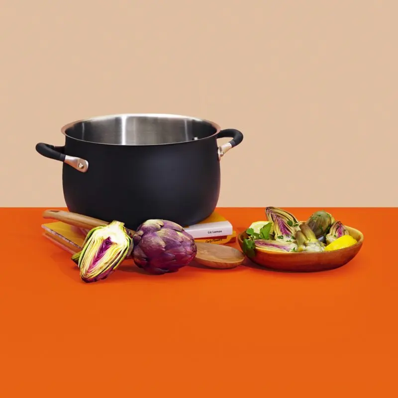 

2023 New Accent Series Stainless Steel Stockpot, 8-Quart, Matte Black Soup Pot Noodles Saucepan Noodle Hot Cooker