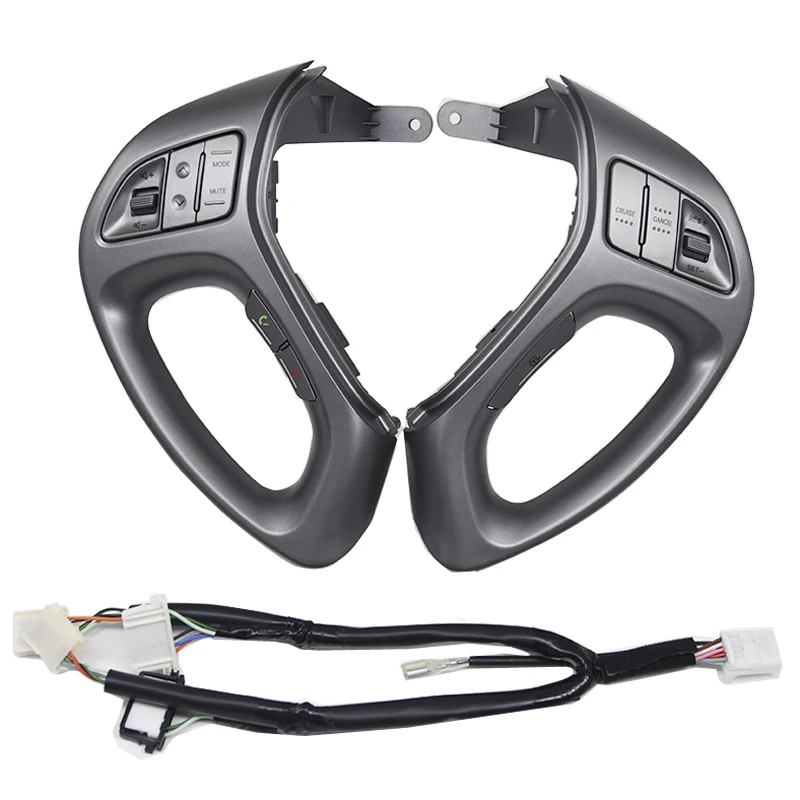 

Для Hyundai Tucson IX35 2010-2015 многофункциональные кнопки на руле светло-серые кнопки регулировки громкости круиз-скорости
