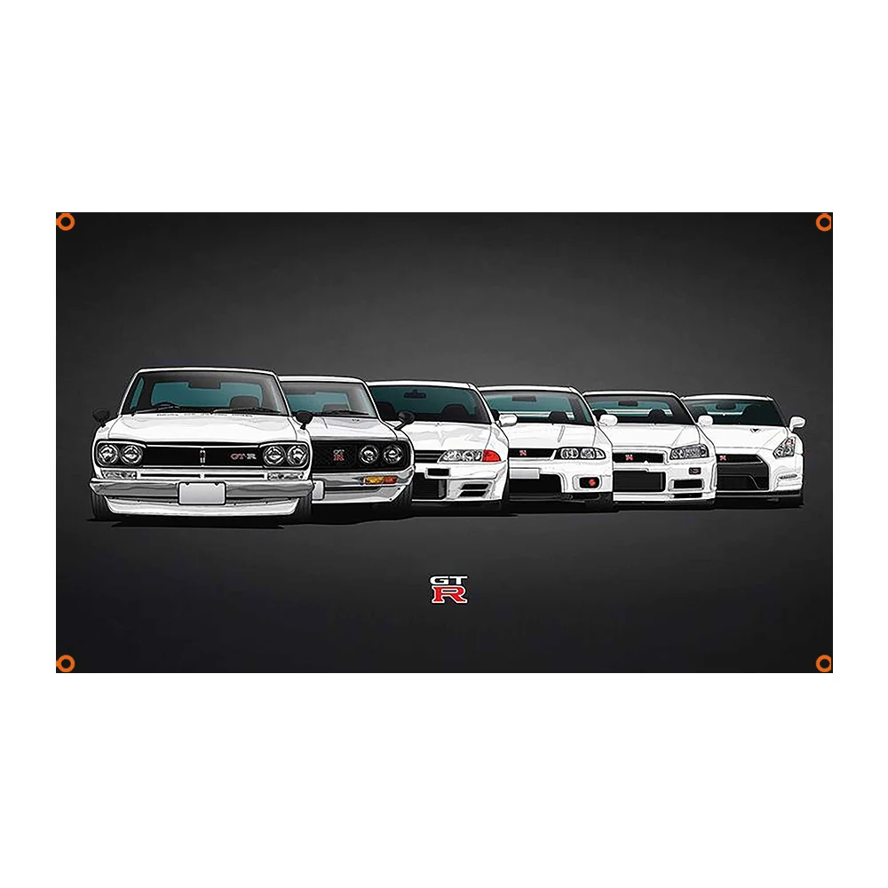 3x5FT персонализированный крутой автомобильный флаг JDM, применимый к гараже или на открытом воздухе для украшения (art.: 3920ccc7dd718) - 3920ccc7dd718