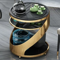 mobile nordic coffee table modern small luxury gold coffee table round nightstand live room decor table basse de salon furniture