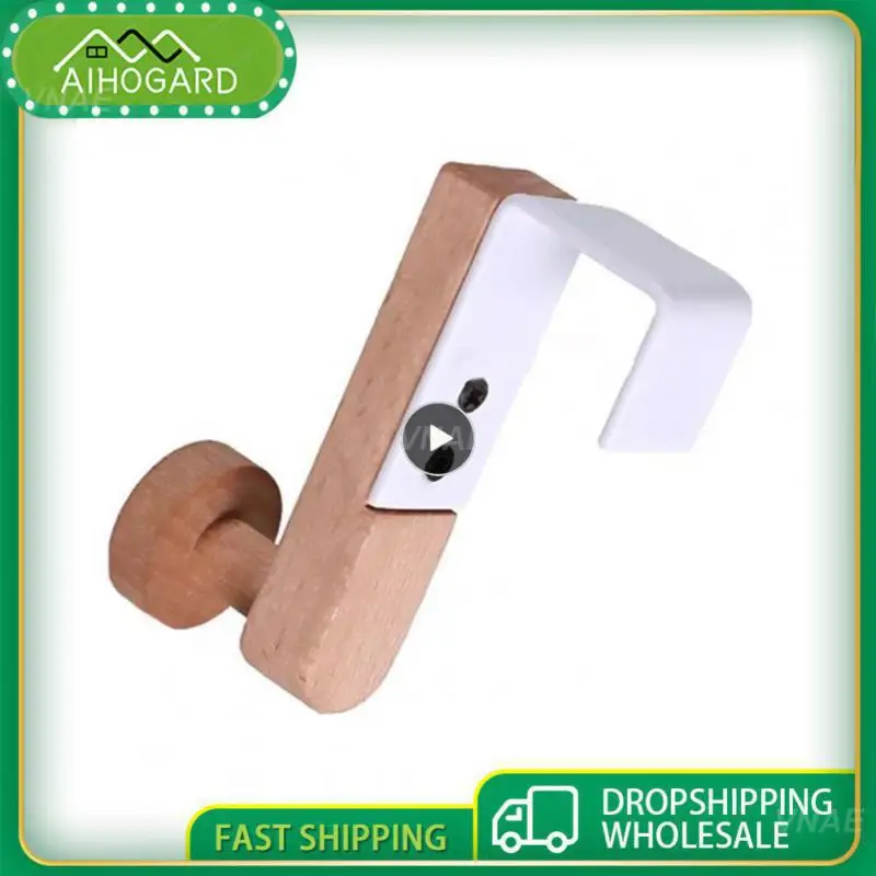 

Iron Wooden Rack Anti-deform Nail-free And Punch-free Design Durable For Cabinet Doors Rack Organizer Kitchen Cabinet Hook