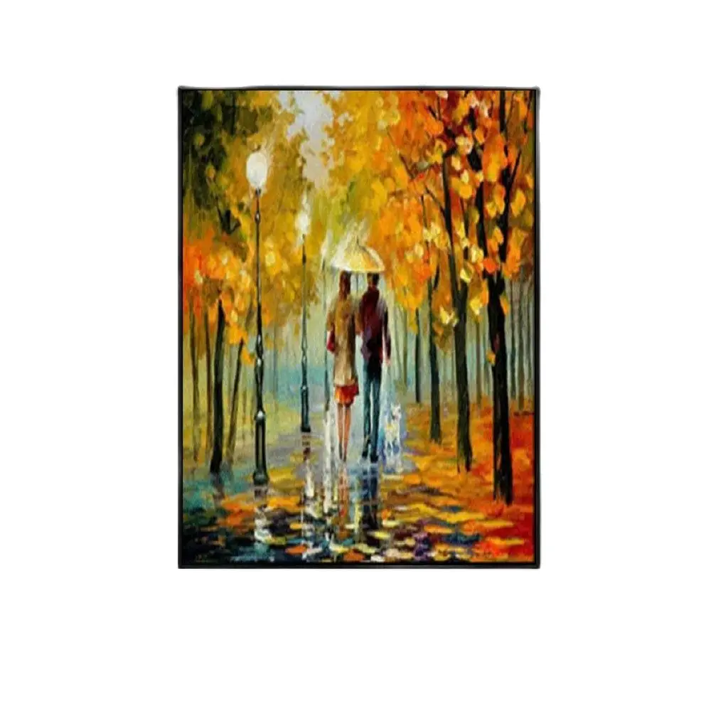 

Hand Painted Oil Painting On Canvas Abstract Lovely Couple Living Room Wall Art Home Decor No Framed
