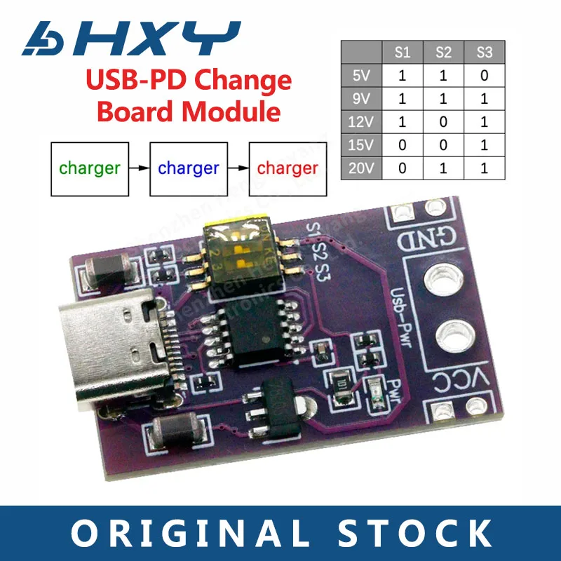 Type-C QC AFC PD2.0 PD3.0 для DC Spoof Scam Быстрая зарядка Триггер Детектор опроса USB-PD Блок