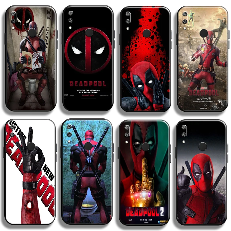 

Marvel Deadpool For Huawei Y7 Y6 2019 Y6P Y7P 2020 Y7S Phone Case Back Black Cover Coque Soft Funda Liquid Silicon TPU