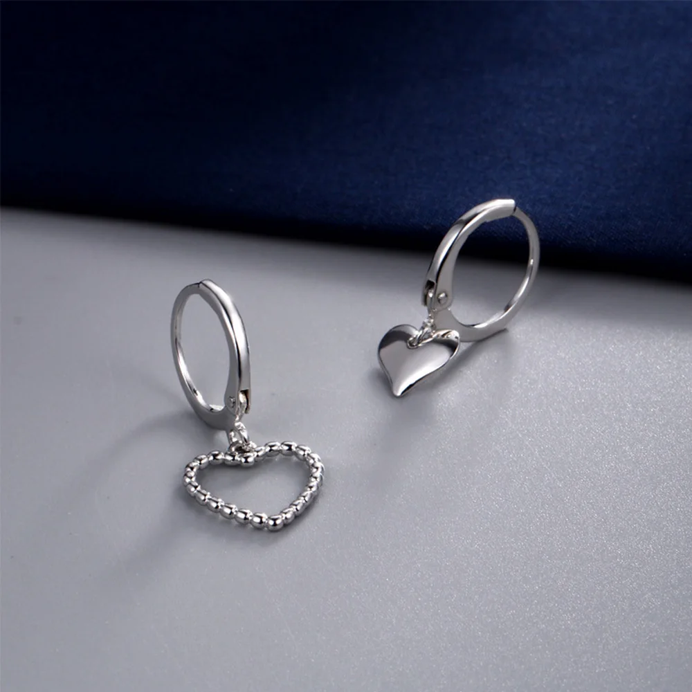 

Women Gifts Charm Temperament Coper Plating Trendy Heart Earrings Hoop Earrings Women Jewelry Ear Buckle