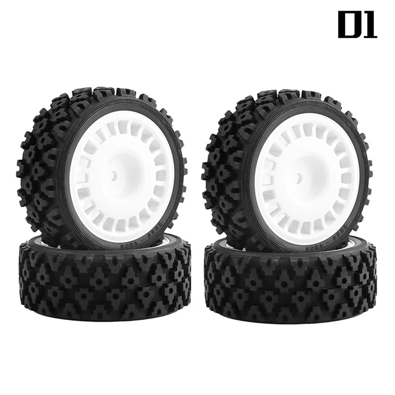 

4Pcs Rubber Tire Wheel Tyre For Tamiya XV-01 TT-01 TT-02 1/10 RC Car Upgrades Parts Accessories