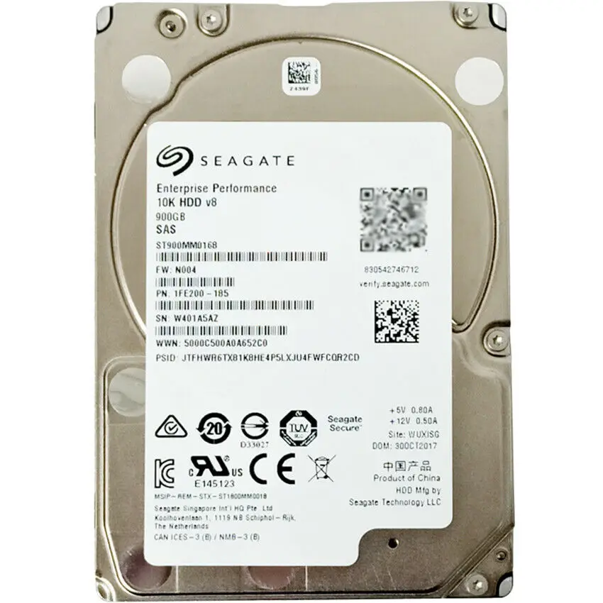 

FOR ST900MM0168 SEAGATE 900GB 12Gbs 128MB 10K 2.5'' SAS Hard Drive 100% Original New