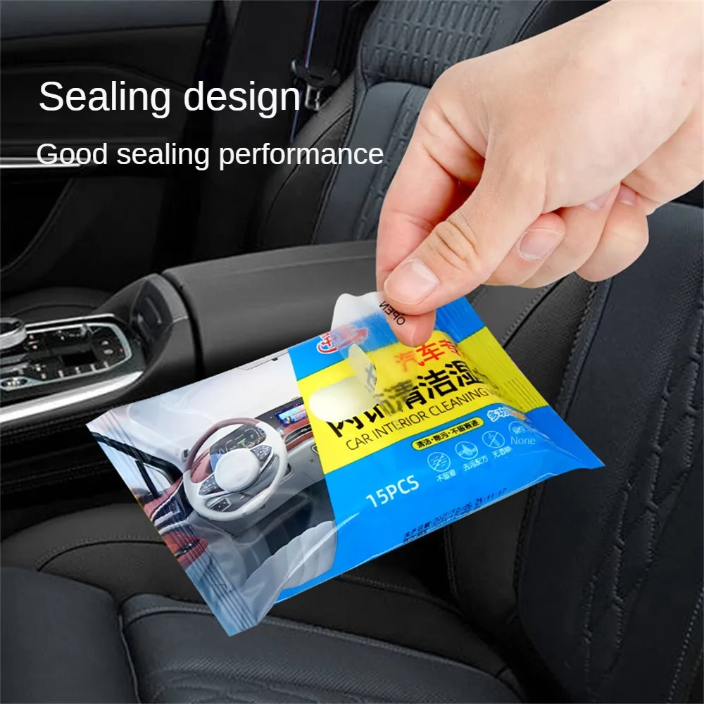 

Влажная салфетка для салона автомобиля, универсальная мягкая удобная салфетка, 15 натяжных салфеток