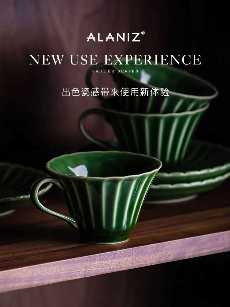 Сет чашек и блюдец в ретро-стиле для кофе "Home Tea Ceramic Kung Fu Drinking Drinkware Kitchen Dining Bar Garden on".