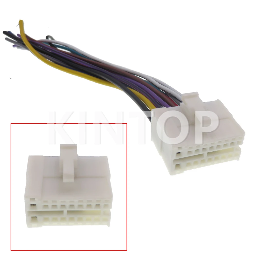 Wiring Harness Cd Adaptor Auto Stereo Connector Kit Audio Power Cord For Clarion