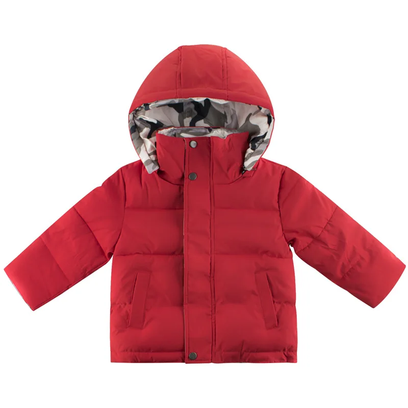 

Boys Coats Winter Warm Kids Cotton Jacket Childrens' Jacket Parka for Girl Camouflage Wearable on both sides Baby Clothing 2-8Y