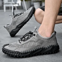 golden sapling platform shoes men fashion outdoor mocassins breathable mens casual shoes retro work flats leisure gray footwear