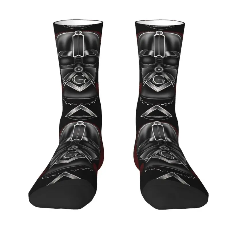 

Cute Masonic Socks Women Men Warm 3D Printing Freemason Sports Football Socks