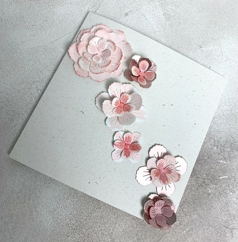 Цветочное украшение металлические Вырубные штампы фотобумага/тиснение для