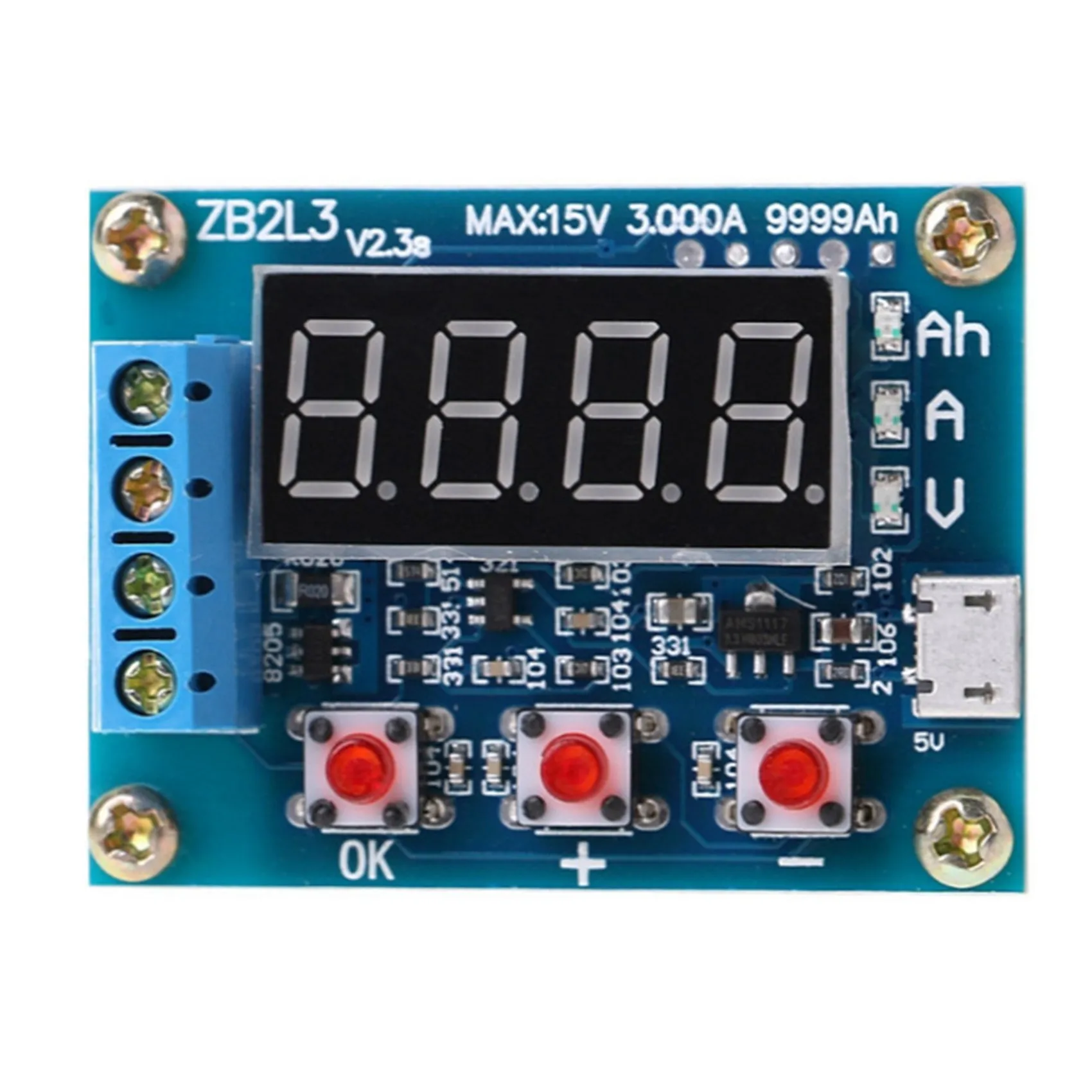 

ZB2L3 Tester External Load Discharge Type 1.2-12V Battery 18650 Capacity Tester Discharge Meter
