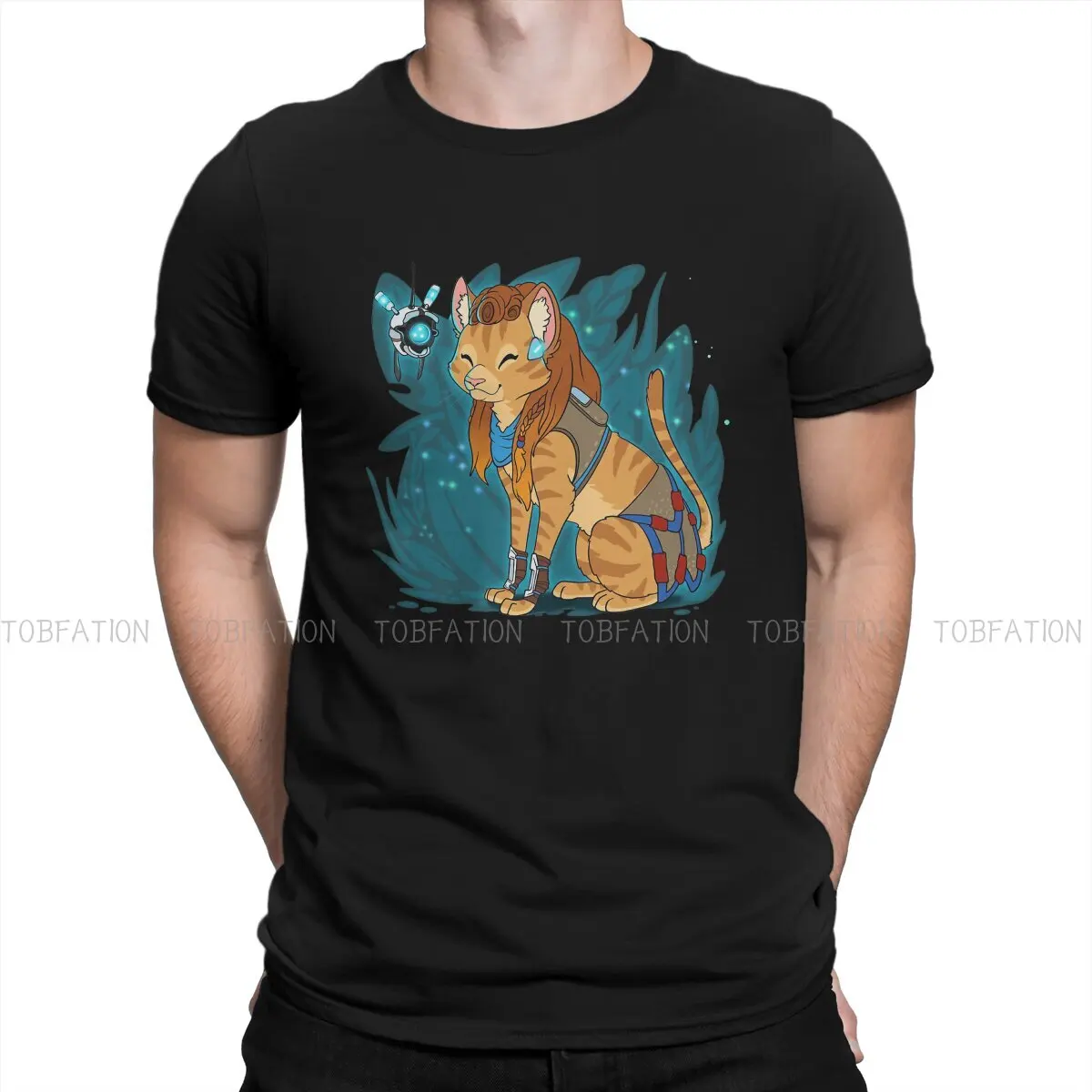 

Cat Dark Harajuku TShirt Stray Game Adventure Style Tops Comfortable T Shirt Men Tee Special Gift Clothes