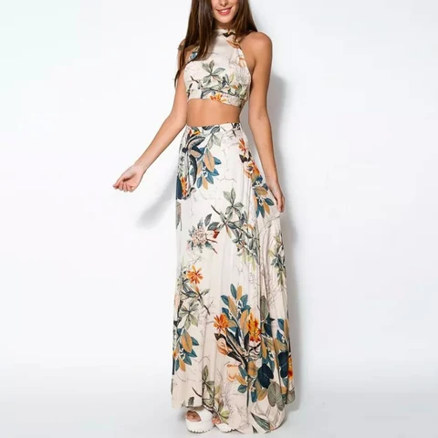 Длинная юбка с цветочным принтом