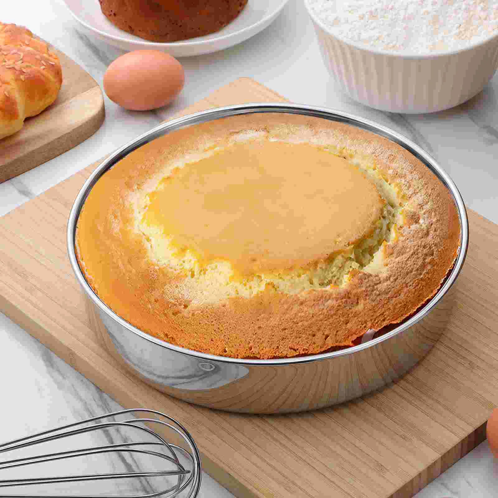 2 шт. форма для торта из нержавеющей стали кексы тарелка выпечки сыра круглая