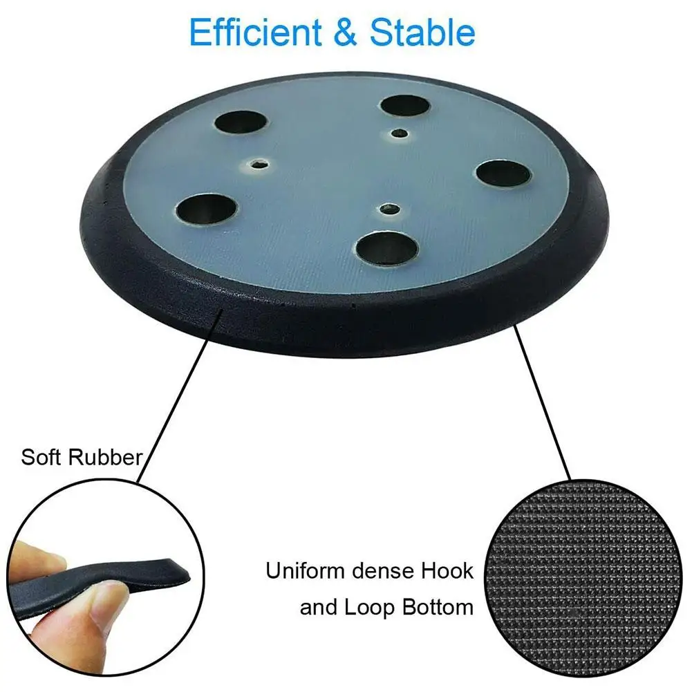 

5 Inch Sander Replacement Pad 5 Dust Holes For Porter Cable 13904 13909 For Porter Cable 333 333VS Random Track Sander S3J1