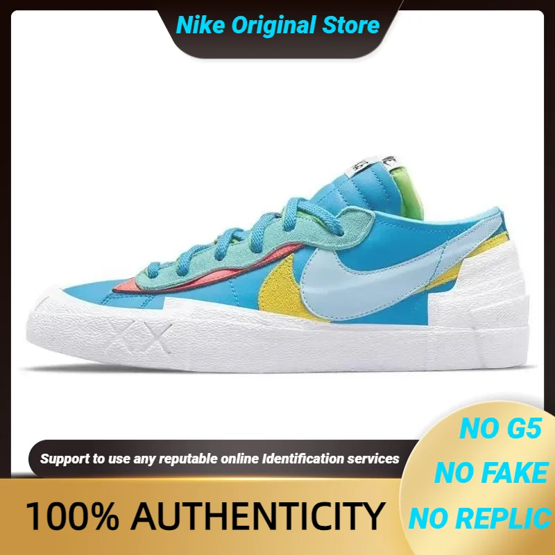 Блейзер Nike Sacai X KAWS низкие синие кроссовки DM7901-400