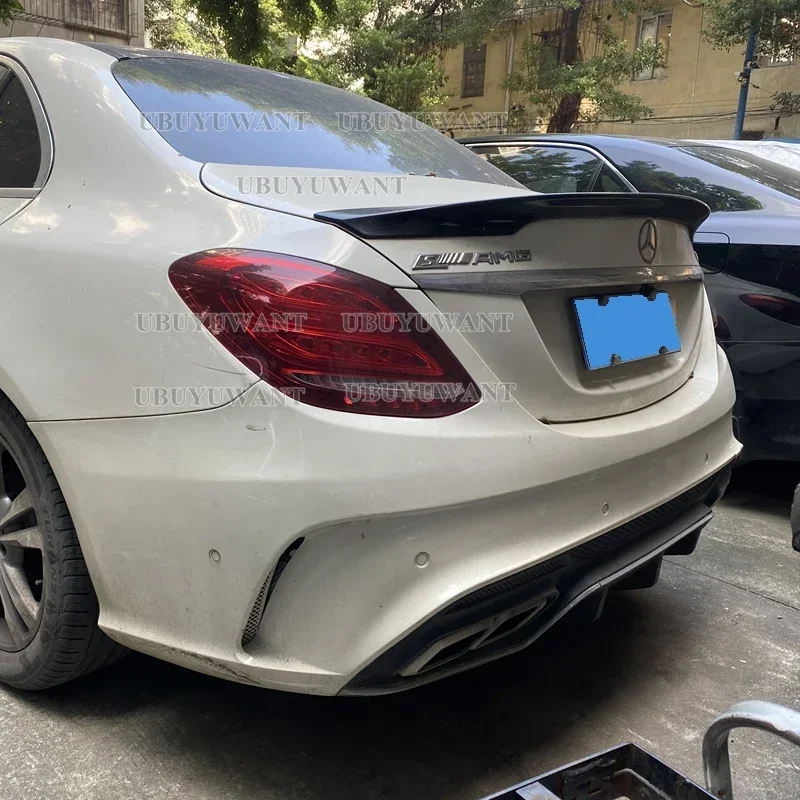 Спойлер для Mercedes W205 C180 C200 C250 C300 C350 C400 C450 C220 4 двери 2015 2016 Carlson Style ABS задний спойлер