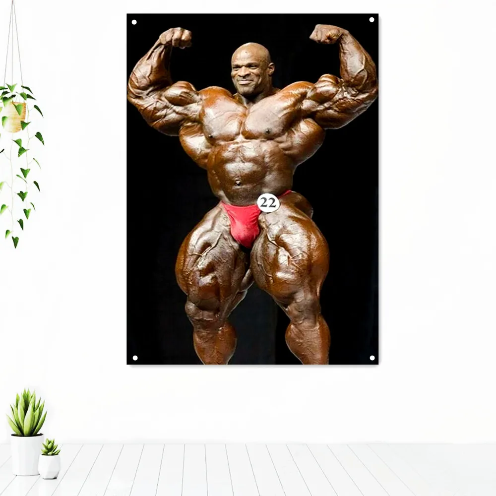 

Bodybuilder Muscle Show Sports Exercise Tapestry Wall Art Gym Decor Fitness Workout Motivation Poster Banner Wall Hanging Flag