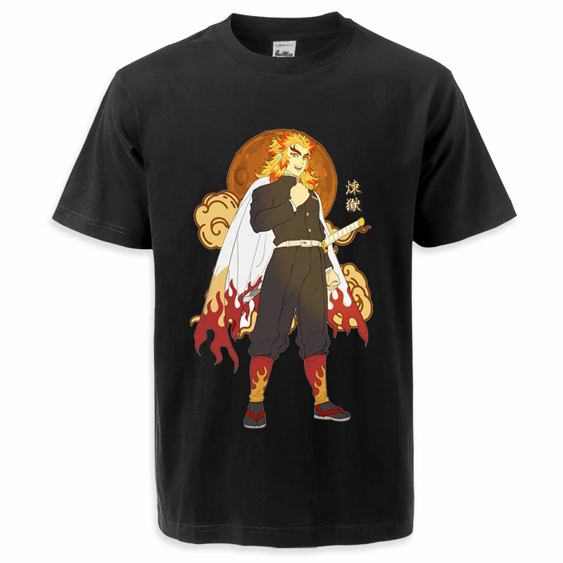 

Футболка мужская оверсайз с принтом из японского аниме «рассекающий демонов»