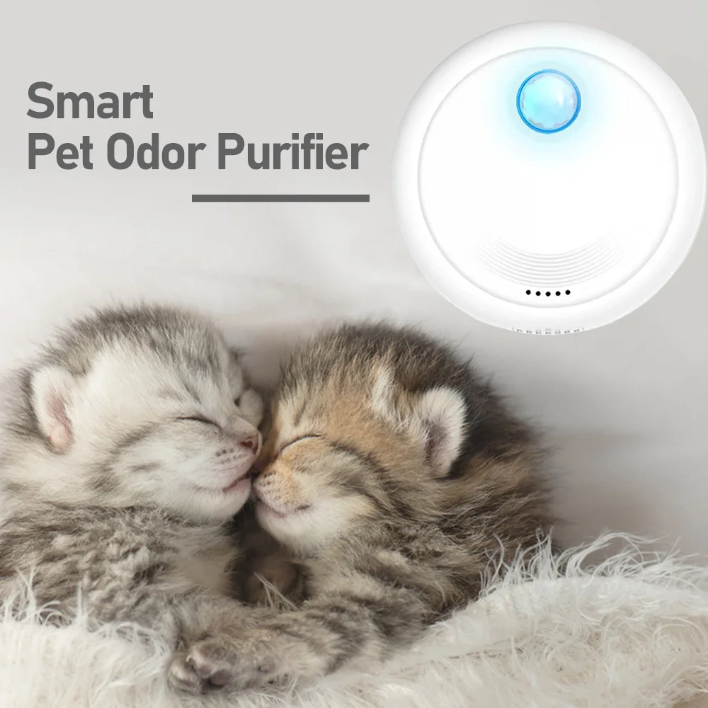 

Smart Cat Odor Purifier For Cat Litter Box Deodorizer 4000mAh Automatic Pet Toilet Air Purifier Dog Cat Litter Deodorant