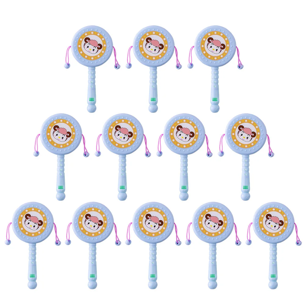 

12 Pcs Whistle Wooden Toys Babies Cartoon Children Abs Educational Adorable -drum Plaything Infant