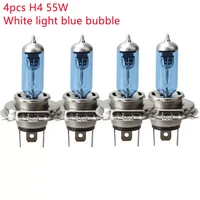 4pcs h4 h1 h7 10055w xenon car headlights car halogen lamp white light blue bulb car light headlight halogen light