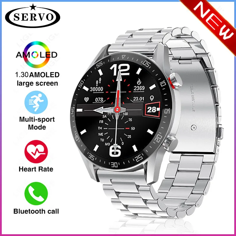 

New upgrade Bluetooth Call Smart Watch 1.3 inch HD Screen AI voice fitness tracker health sports Waterproof Women Men Smartwatch