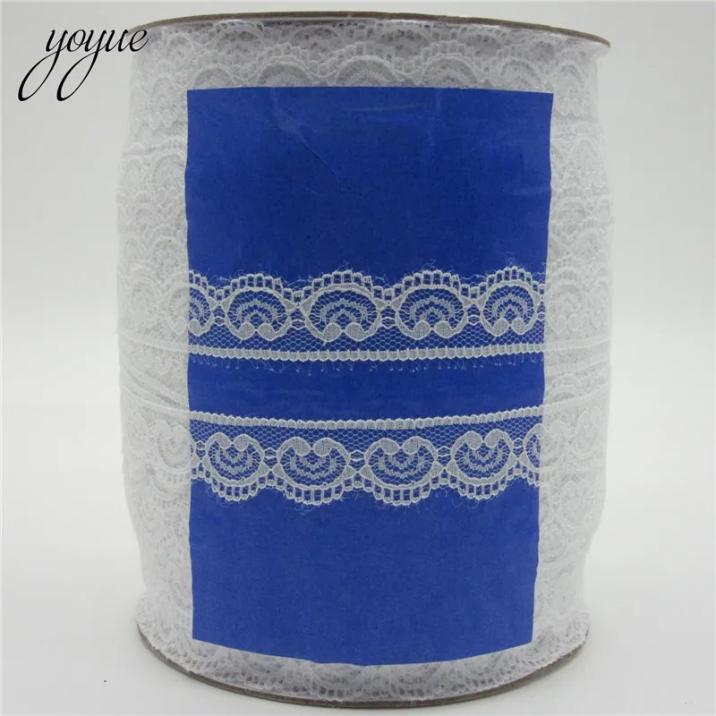 Оптовая продажа 400 ярдов/рулон белая фотоаппликация 22 мм отделка рукоделие