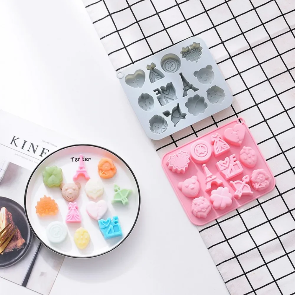 Романтическое сердце шоколадная силиконовая форма плюшевый мишка для печенья