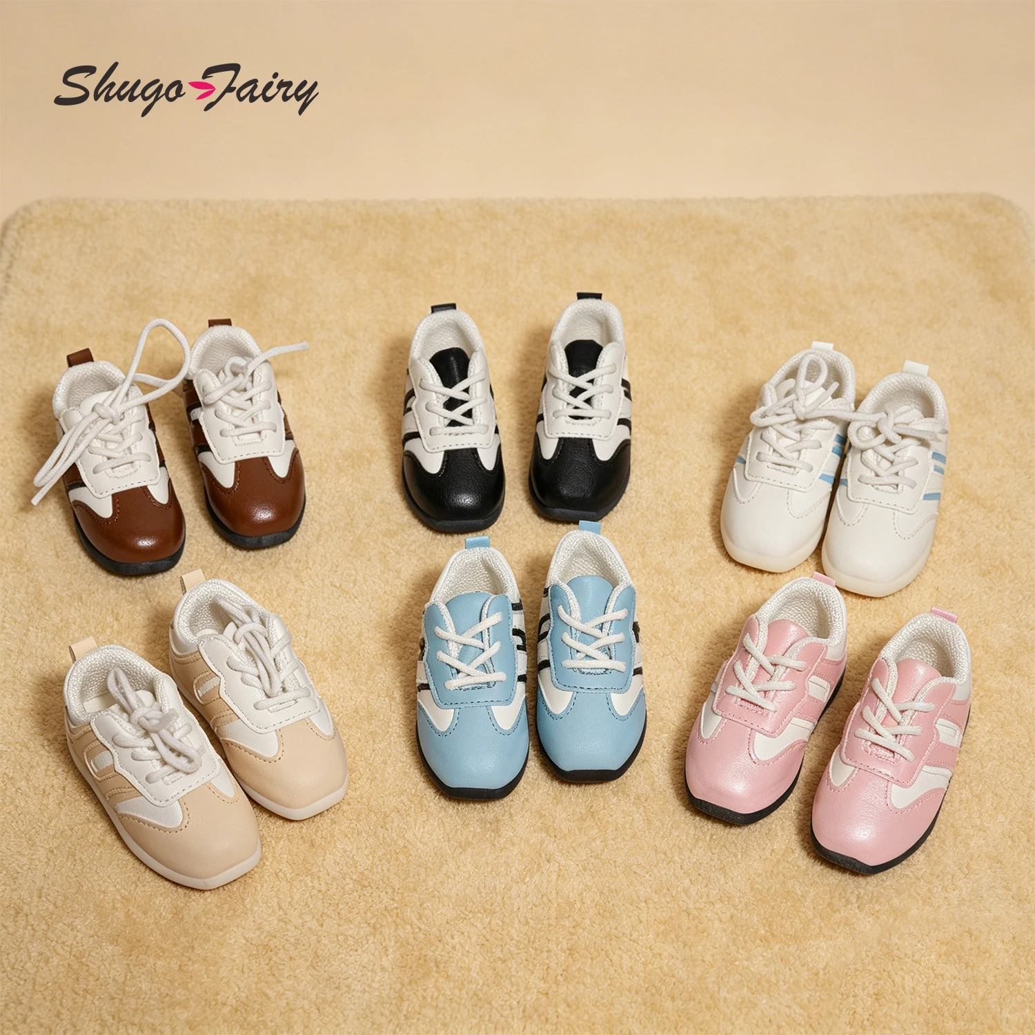 Фото Обувь для кукол Shuga Fairy BJD 1/4, спортивные туфли с регулируемыми шнурками, 6 цветов, WX4-427, аксессуары для шарнирных кукол №2