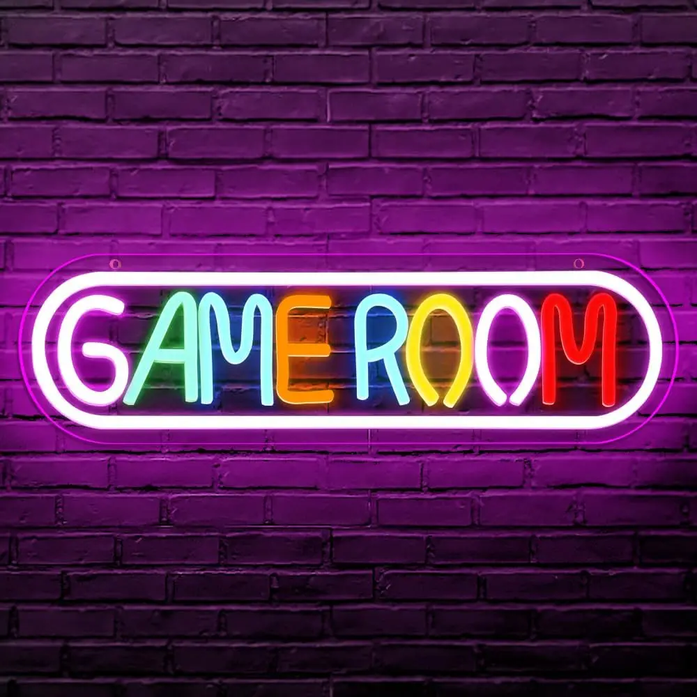 

Неоновая вывеска Game Room