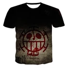 Футболка с коротким рукавом и 3D-принтом для мужчин и женщин, популярная уличная одежда в стиле аниме, рубашка с круглым вырезом и короткими рукавами, лето