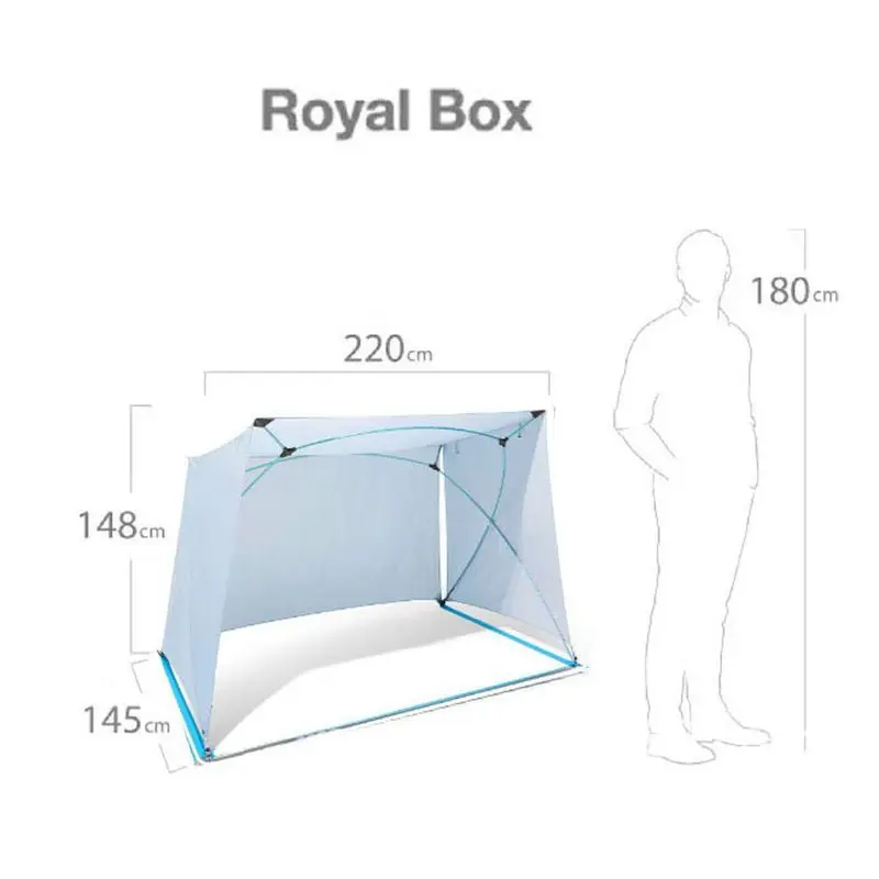 Тент от солнца ROYAL BOX легкий навес для пляжа кемпинга