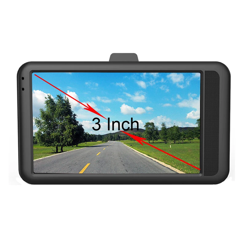 

3" Auto Car DVR Camera Dash Cam 1080P Wide Angle Driving Video Recorder LCD G-sensor Night Rear View Camcorder