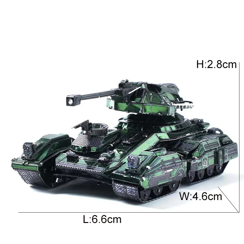 

Color Mini 3D Metal Puzzle Model Scorpion Tank Model Toys for Kids Metal Earth Military Assembly Toys Jigsaw Gift for Children