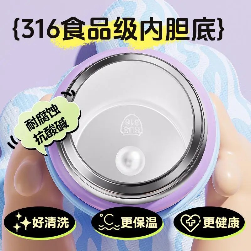 Новая милая детская теплая чашка с рисунком Снупи портативная для двойного