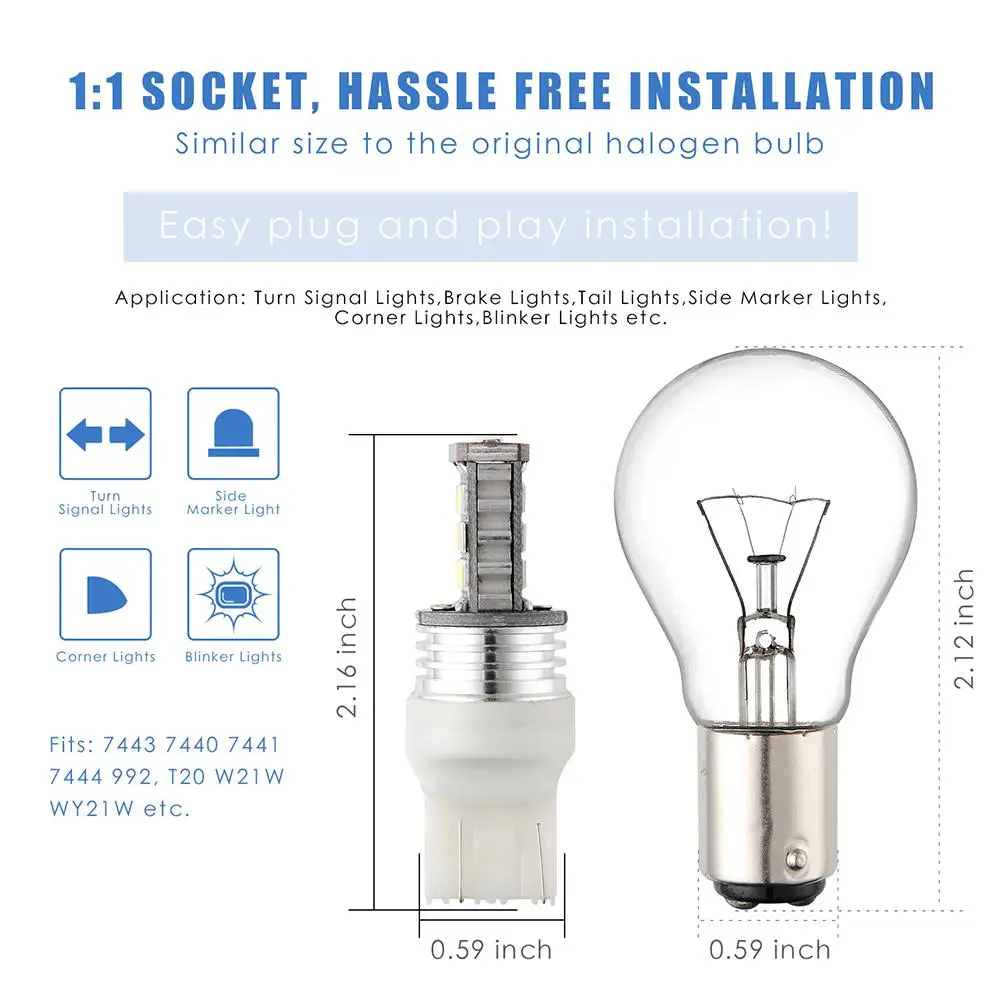 

T20 Автомобильная фонарь заднего хода, задний фонарь заднего хода