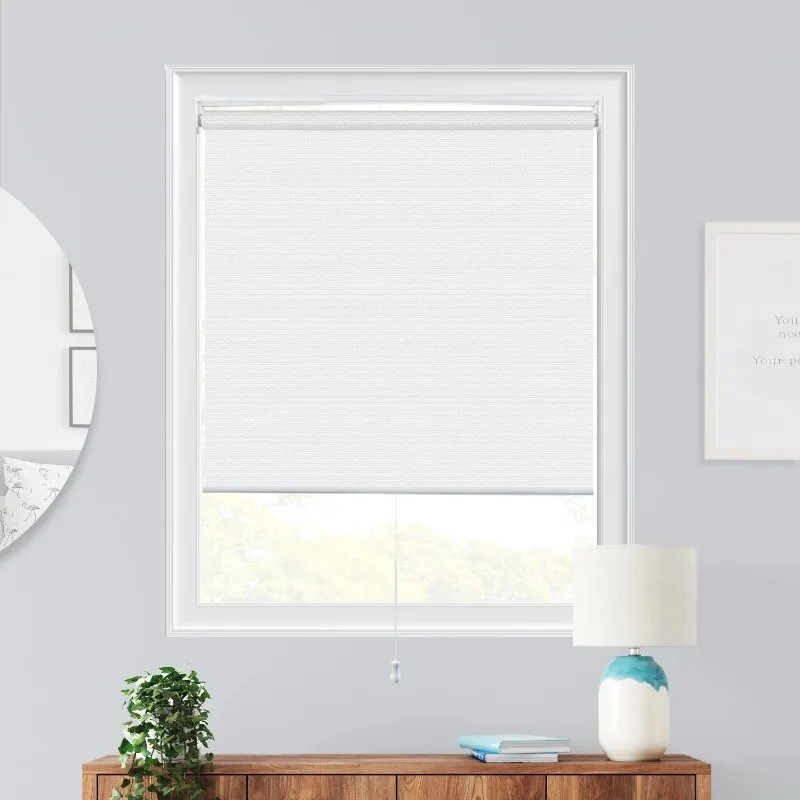 

Cordless Roller Shade, View-tiful Chantilly White (Solar) 21"W X 72"H