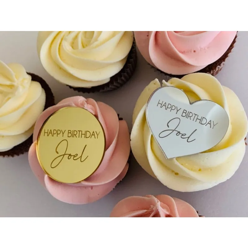 Персонализированные именные топперы для кексов топпер торта подвески декор с