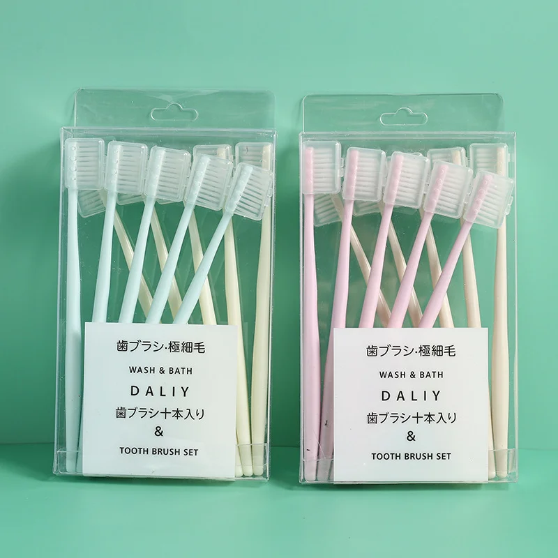 

10PCS Toothbrush Simple Bamboo Tooth Brush Set Soft Bristle Charcoal Teeth Eco Bamboo Toothbrushes Dental Oral Care