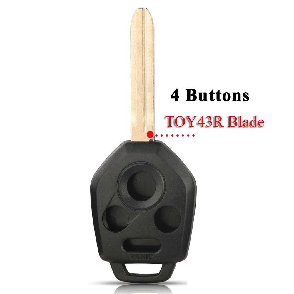 Оболочка Jingyuqin дистанционный ключ-брелок от машины для Subaru Forester Outback Legacy 2008 2009 2010 2011 2012 2013 2014 3/4 кнопки