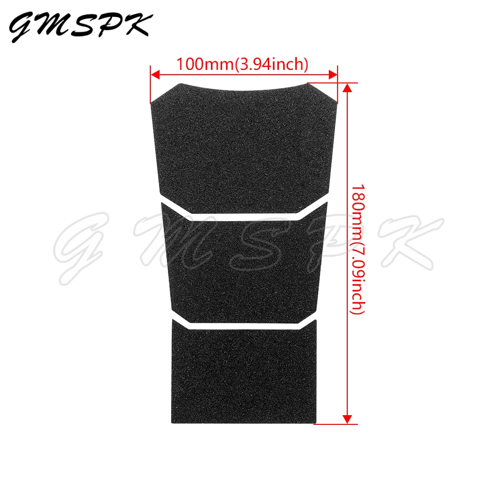 

Универсальная защитная накладка на топливный бак мотоцикла, матовая черная наклейка на бак, подходит для Yamaha Suzuki Honda Kawasaki