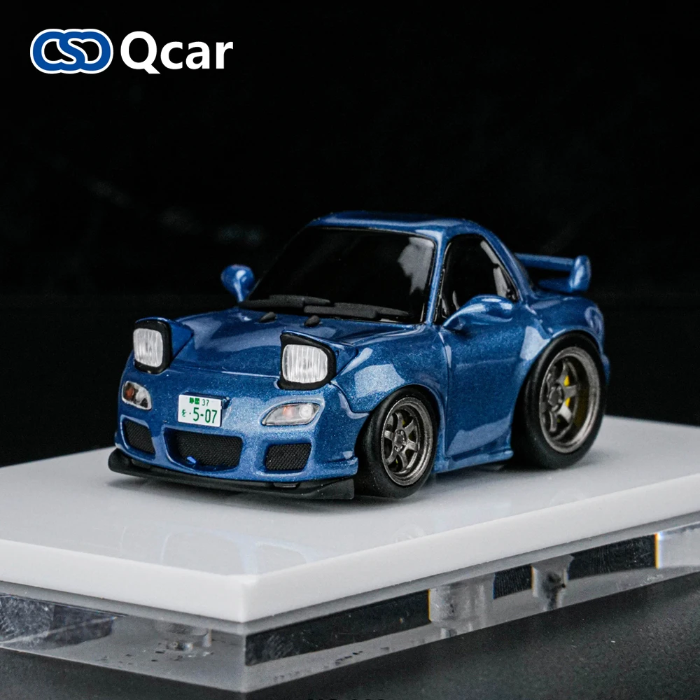 Модель автомобиля SCC Qcar MAZDA RX-7 FD JDM ограниченная серия имитация пластикового